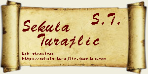 Sekula Turajlić vizit kartica
